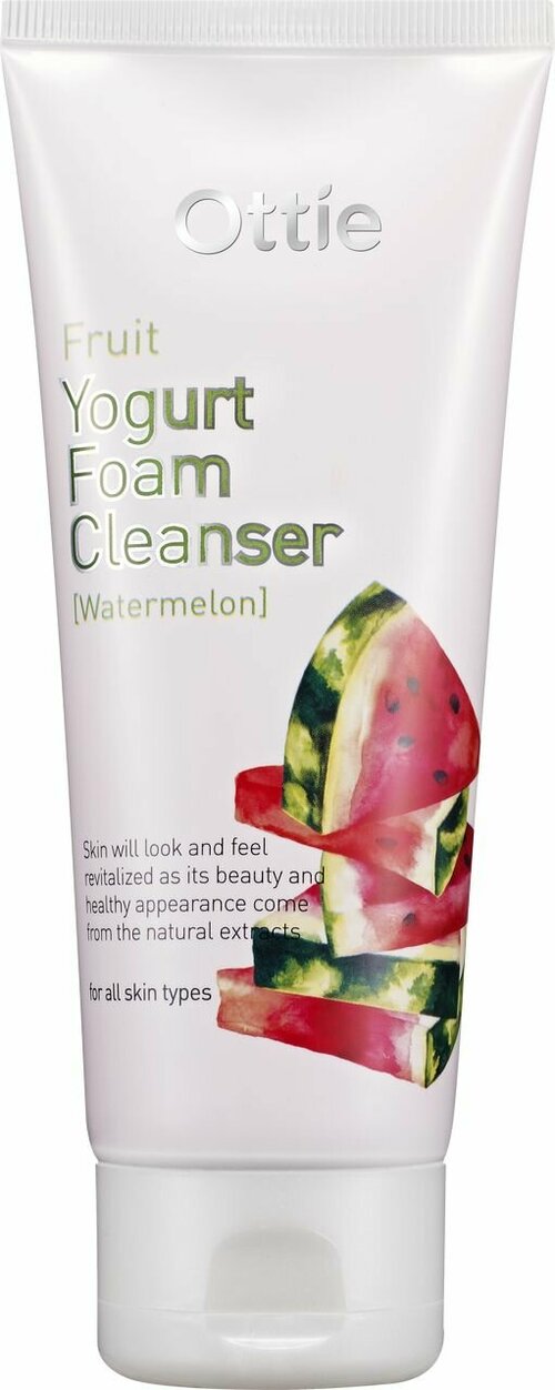 OTTIE Очищающая пенка для лица Fruit Yogurt Foam Cleanser Watermelon