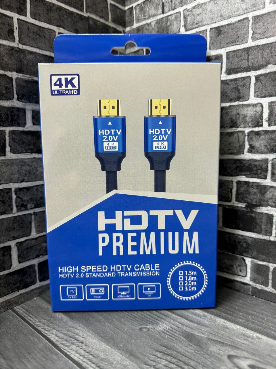 Высококачественный кабель HDMI версия 2.0 4K PREMIUM 3 метра