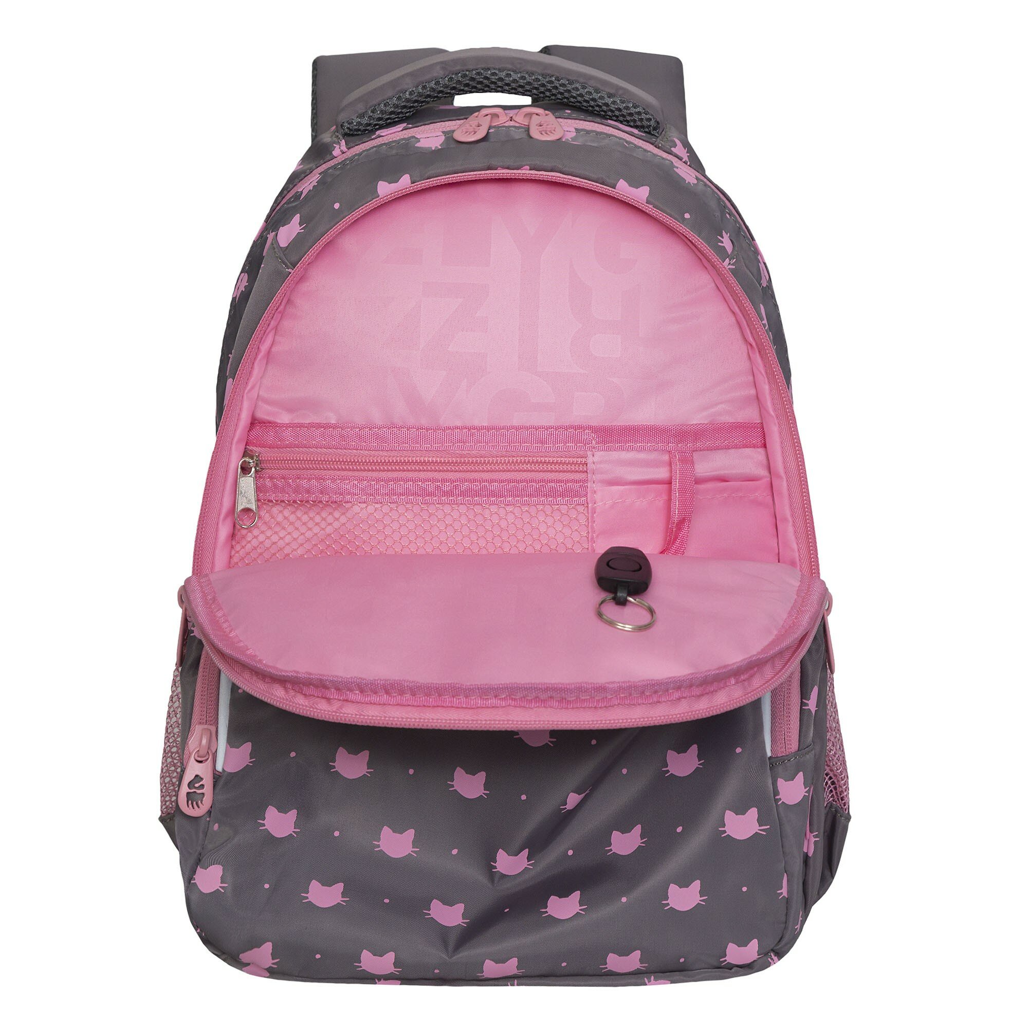 Рюкзак школьный GRIZZLY с карманом для ноутбука 13", анатомической спинкой, для девочки RG-360-5/2