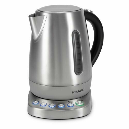 Чайник электрический Hyundai HYK-S7770 2200Вт серебристый и черный 562000₽