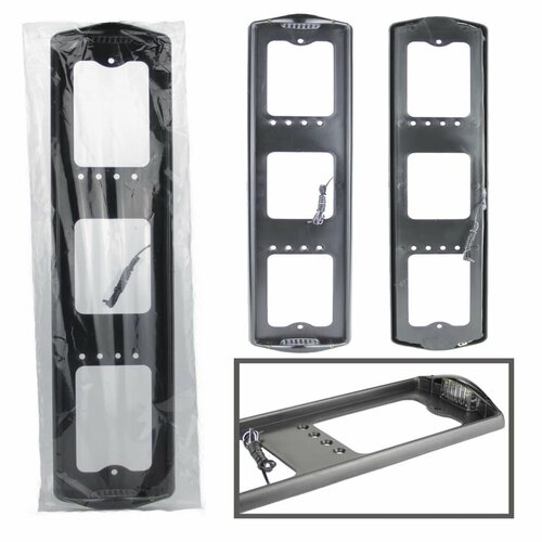 Рамка под номер Nova Bright Капля чёрная с боковым освещением 536₽