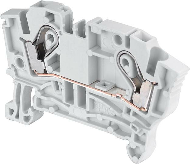 фото Клемма втычная ZP2,5 2-х зажим, серый Entrelec ABB