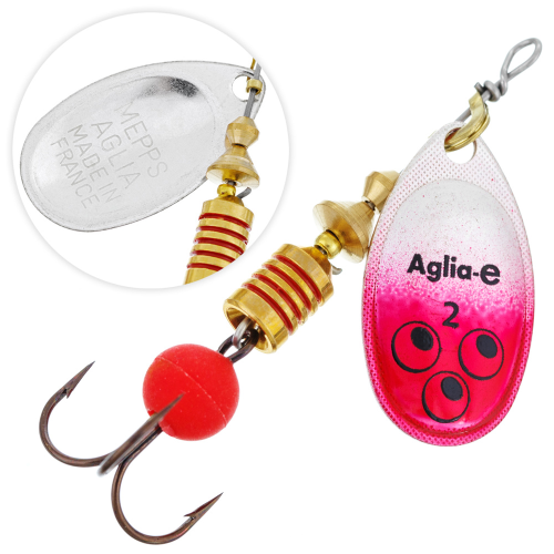 Блесна вращающиеся Mepps Aglia E №2 4,5 гр AG/ROUGE