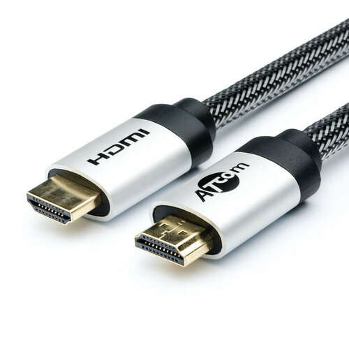 Кабель Atcom HDMI 1м HIGH speed ver2.0, AT3780, черный кабель hdmi hdmi 1м atcom at3780