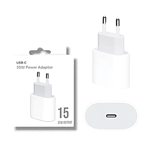 зарядное устройство для iphone 15 iphone 15 plus iphone 15 pro iphone 15 pro max адаптер питания 35w кабель usb type c usb type c Сетевое зарядное устройство для iPhone 15/iPhone 15 Plus/iPhone 15 Pro/iPhone 15 Pro Max/iPad/с разъемом USB-C мощностью 35 Вт