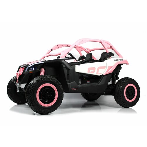 Rivertoys Детский электромобиль BRP Can-Am Maverick (Y111YY) светло-розовый black billet aluminum anodized door opener kits for can am maverick x3 2017 2020