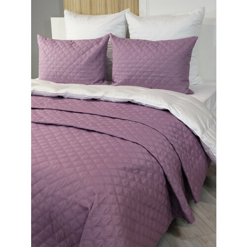 К-т наволочек 50х70 см ультрастеп мелкий ромб 2 шт лиловый 500₽