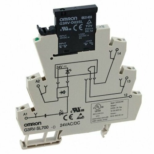 Тонкое твердотельное реле OMRON G3RV-SR700-D AC/DC24 реле φ 24 v 4 pin 10 a