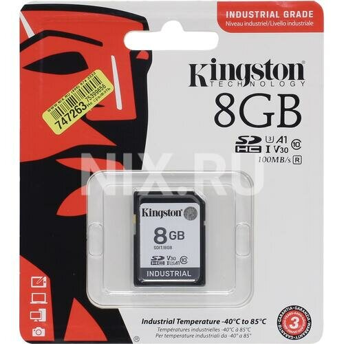 SD карта Kingston Industrial SDIT/8GB