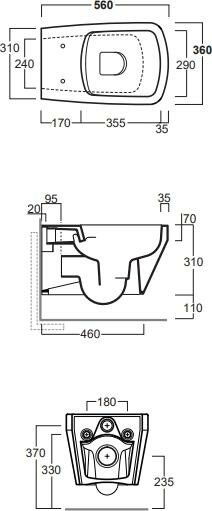 Подвесной унитаз Simas Baden Baden BB18bi