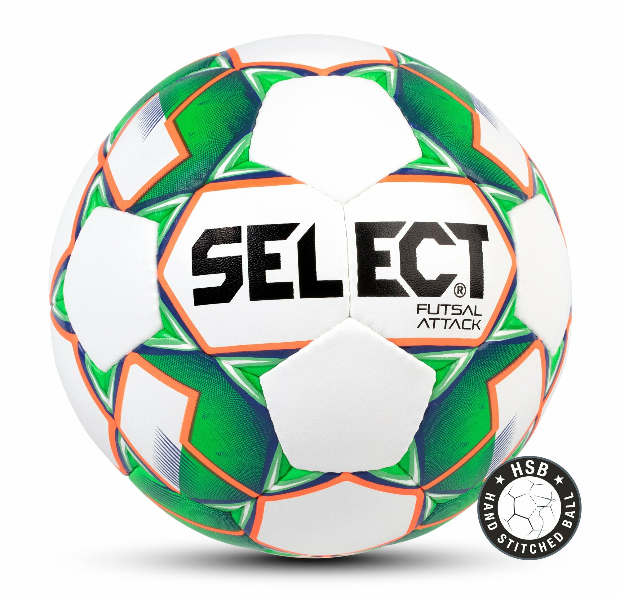 Мяч Select футзальный Select Futsal Attack, 4, белый, тренировочный, ручная сшивка