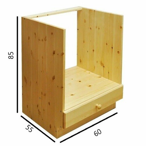 Шкаф кухонный напольный из сосны ммк-древ Форест 462 60x55x85 лак под луховку 14784₽