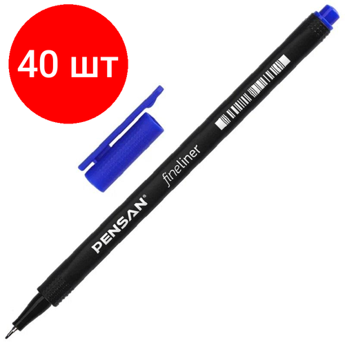Комплект 40 штук, Линер неавтический PENSAN FINE BLUE 6500/10