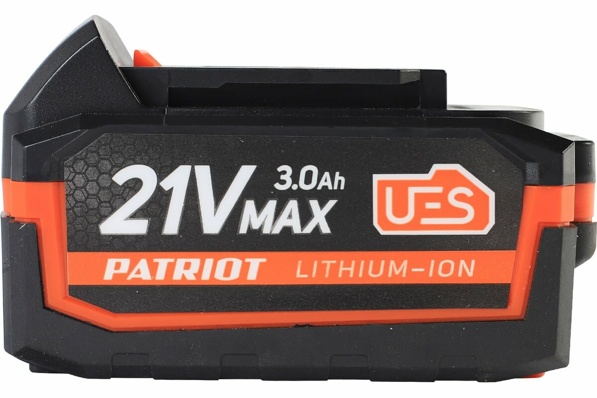 Изображение Батарея аккумуляторная PB BR 21V(Max) Li-ion UES 3.0 Ah, тонкая зарядка Patriot 180301123