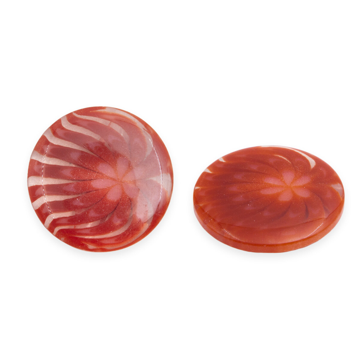 Пуговицы костюмные на полуножке 34L (22 мм), 12 шт, пластик, Hobby&Pro (C850 терракотовый)