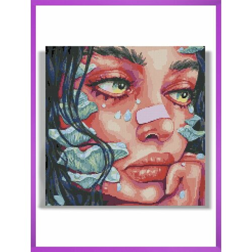 Алмазная мозаика на подрамнике - вышивка Лесная Нимфа 40 х 40 см 1850₽