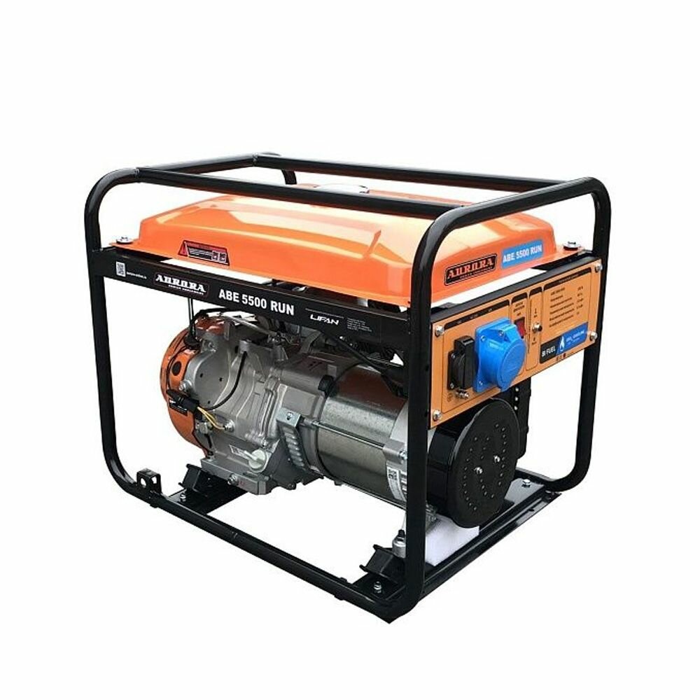 Генератор AURORA ABE 5500 RUN (max.5.5кВт, 230В) бензин+газ, увеличенный бак 13л