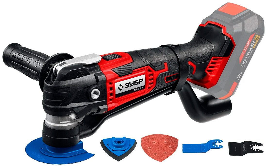 Реноватор Зубр C1-18 18 В OQIS без АКБ реноватор набор насадок (МФИ-18 Н)