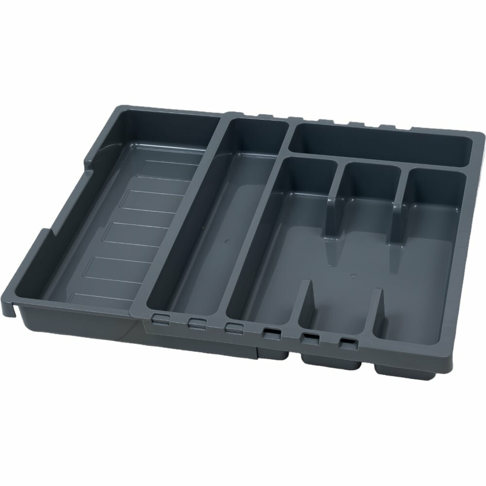 Лоток для столовых приборов Martika Смарт раздвижной темно-серый С424ТСЕР