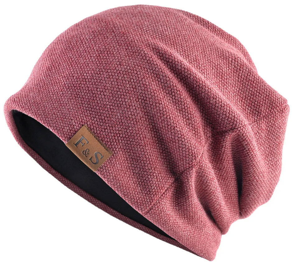 Шапка-бини Skully Clothing Company Loose Knitted Hat для мужчин, размер M-L, burgundy — фото 1