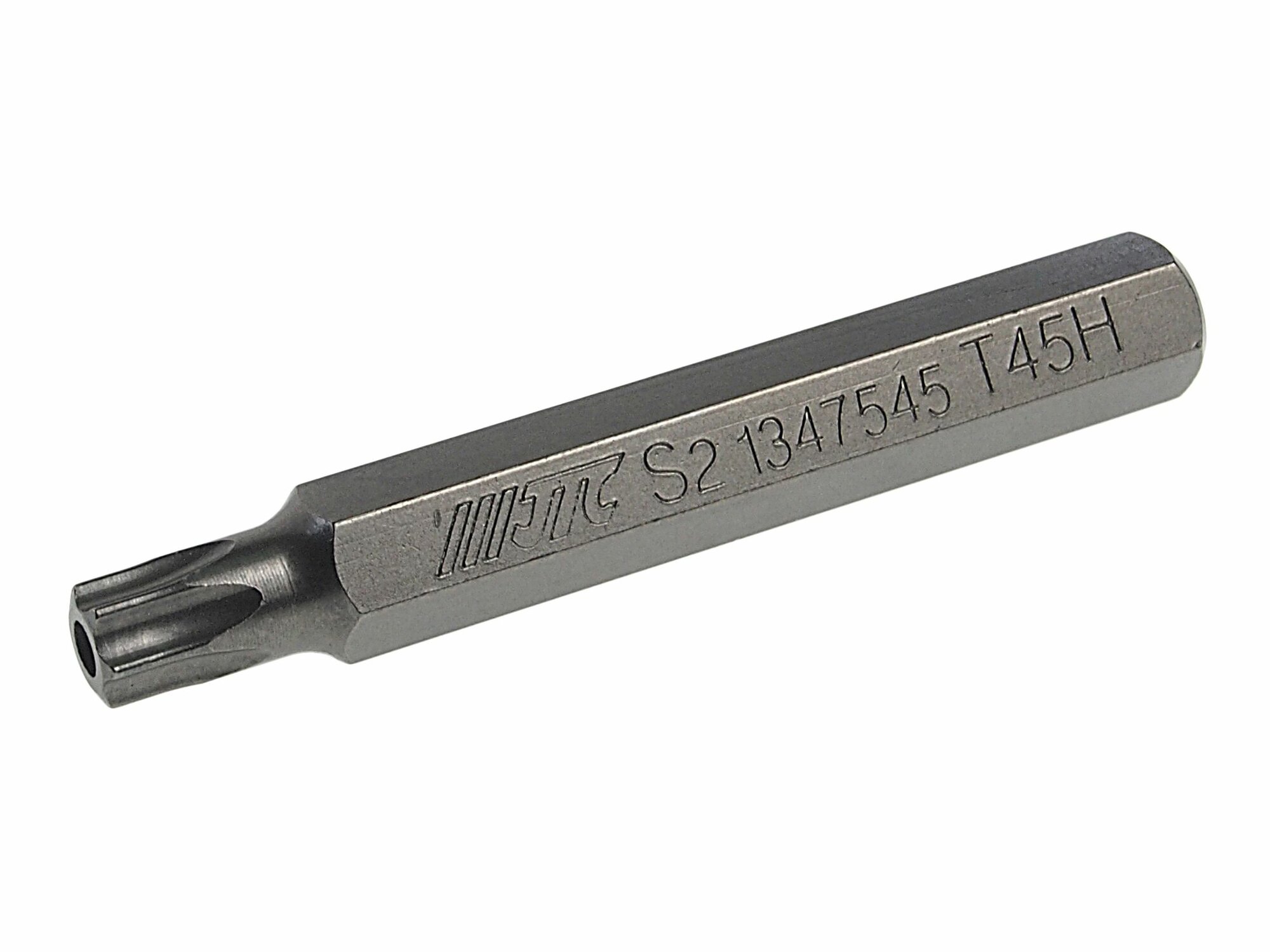 Бита 10мм TORX удлиненная T45Hх75мм S2 JTC