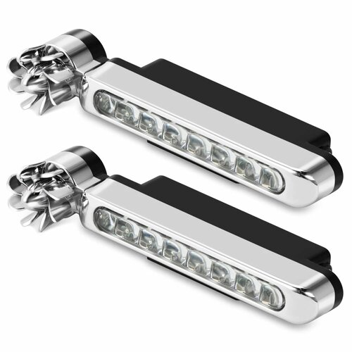 Светодиодный ные ветрогенераторы Автомобильные фары Автомобильные дневные ходовые огни светильник для Kia rio ceed sportage cerato soul hyundai creta elantra i30 hb20 White light 468₽