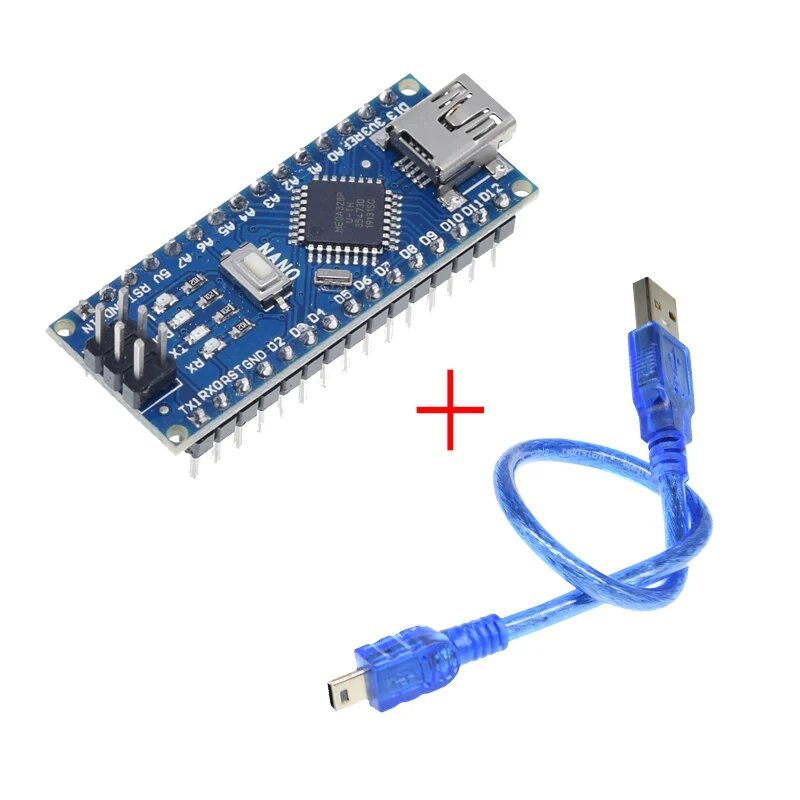 Микроконтроллер Si Tai&SH Atmega328P Nano V3.0, Welding-AU and cable