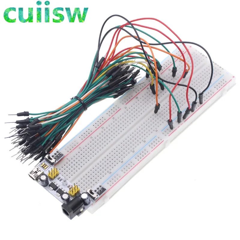 Cuiisw MB-102 макетная плата 830 точек, MB-102 White Kit