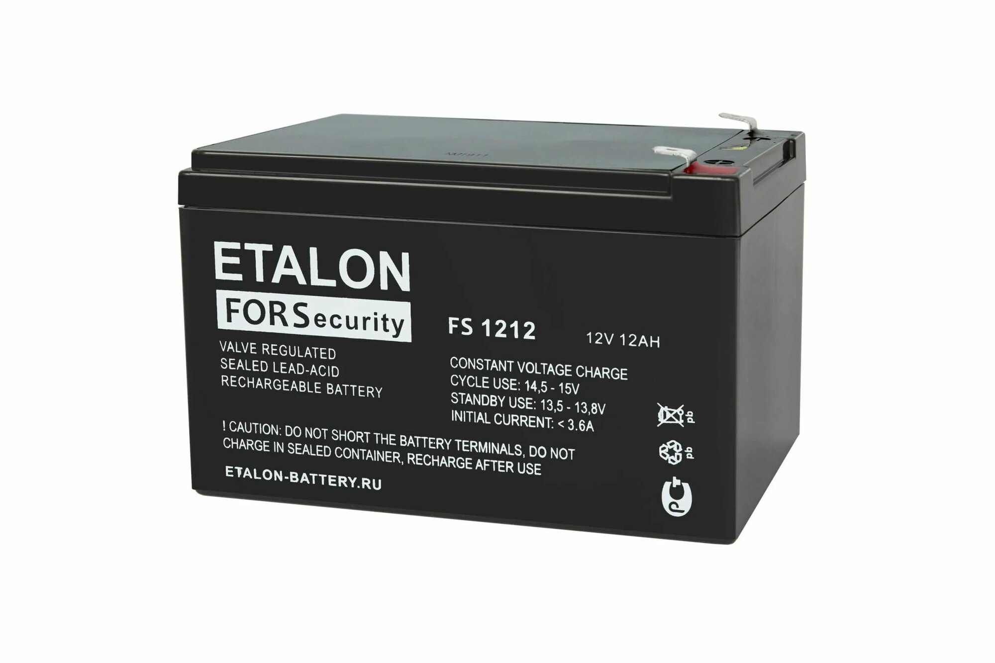 Аккумулятор 12В, 12А/ч ETALON FS 1212