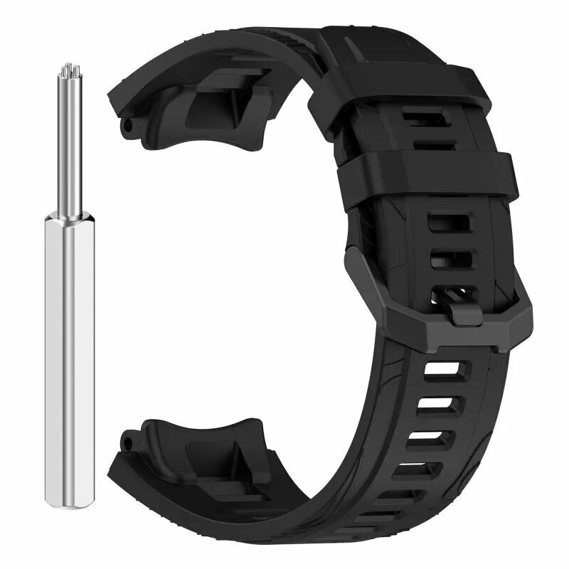 Силиконовый ремешок для Huami Amazfit T-REX 3, Black, for Amazfit T-REX 3