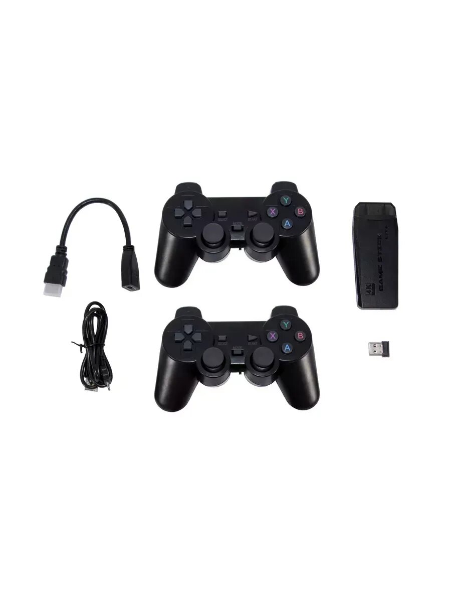 Игровая приставка GAME STICK LITE + microSD 64 GB + 2 геймпада в комплекте + 15000 игр — фото 1