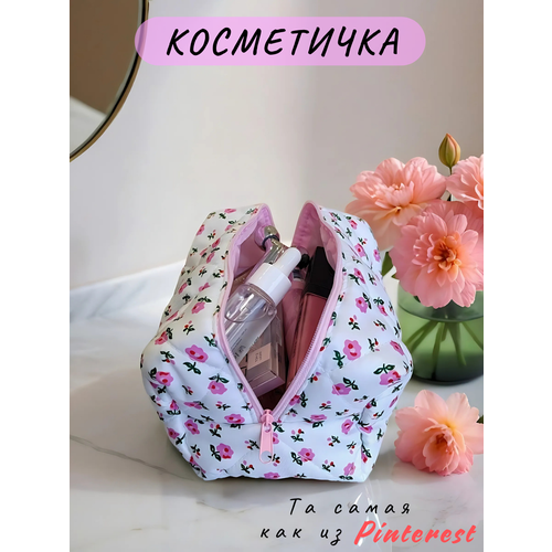 фото Косметичка vembir, ширина: 12 см., высота: 10 см., длина: 17 см., , розовый, белый