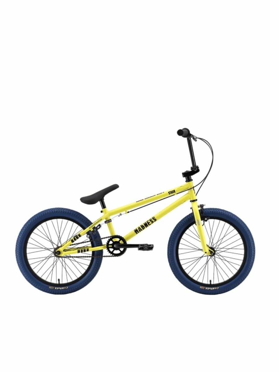 Велосипед Stark Madness BMX 1 лимонный/черный/лазурный