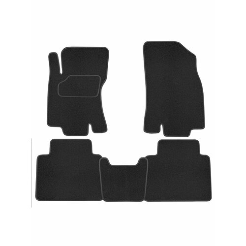 фото Коврик салонный ворсовый (черный) для nissan x-trail (15-н. в.) rezkon