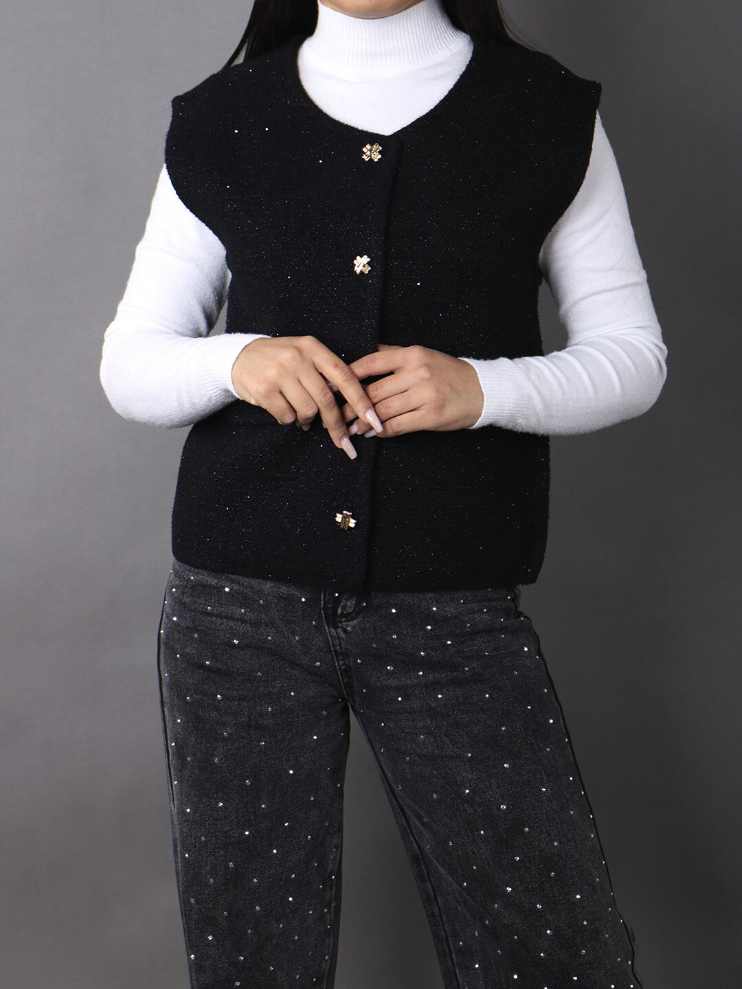 Жилет спортивный , размер One Size, черный — фото 1