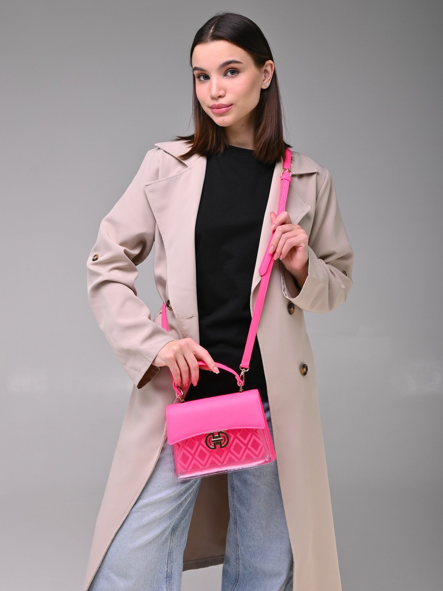 Сумка-рюкзак Daniele Patrici, розовый — фото 1