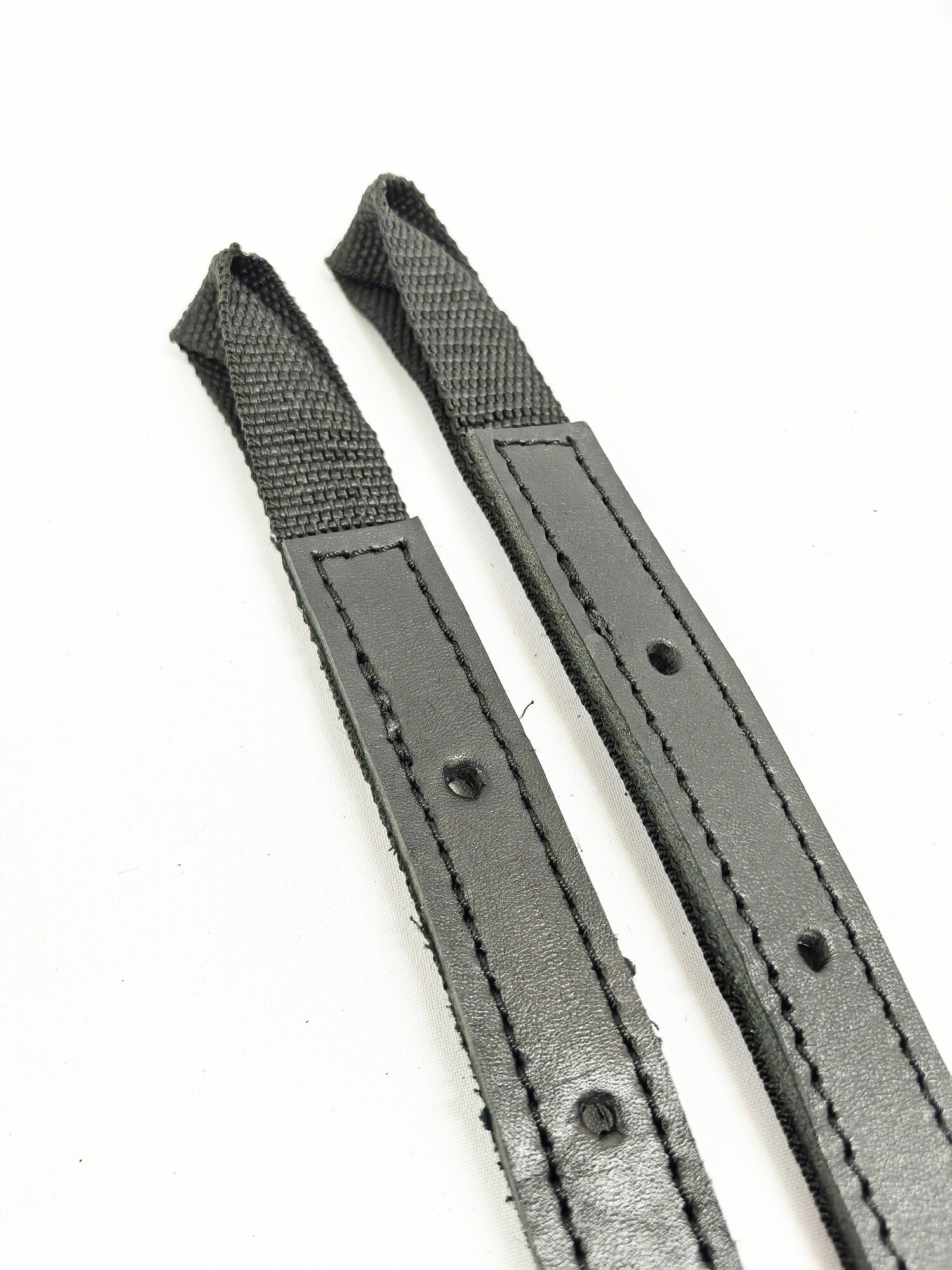 Приструга с петлей 50 см из кожи и стропы, пара — фото 1