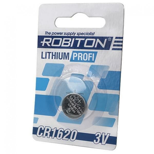 CR1620 Robiton батарейка литиевая плоская, 3В, 70 мАч