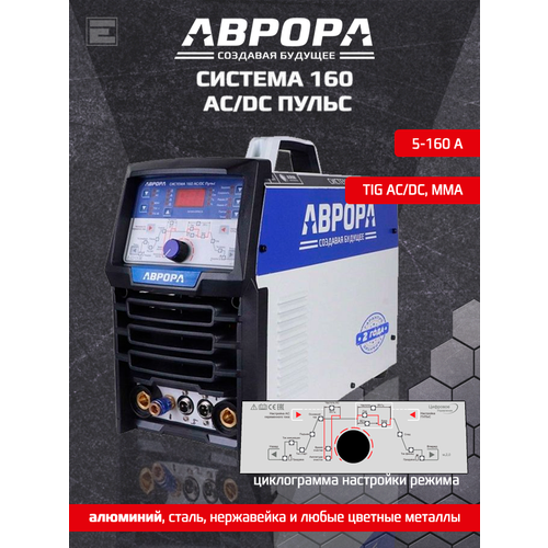 Аппарат аргонодуговой сварки аврора Система 160 ACDC пульс 35000₽