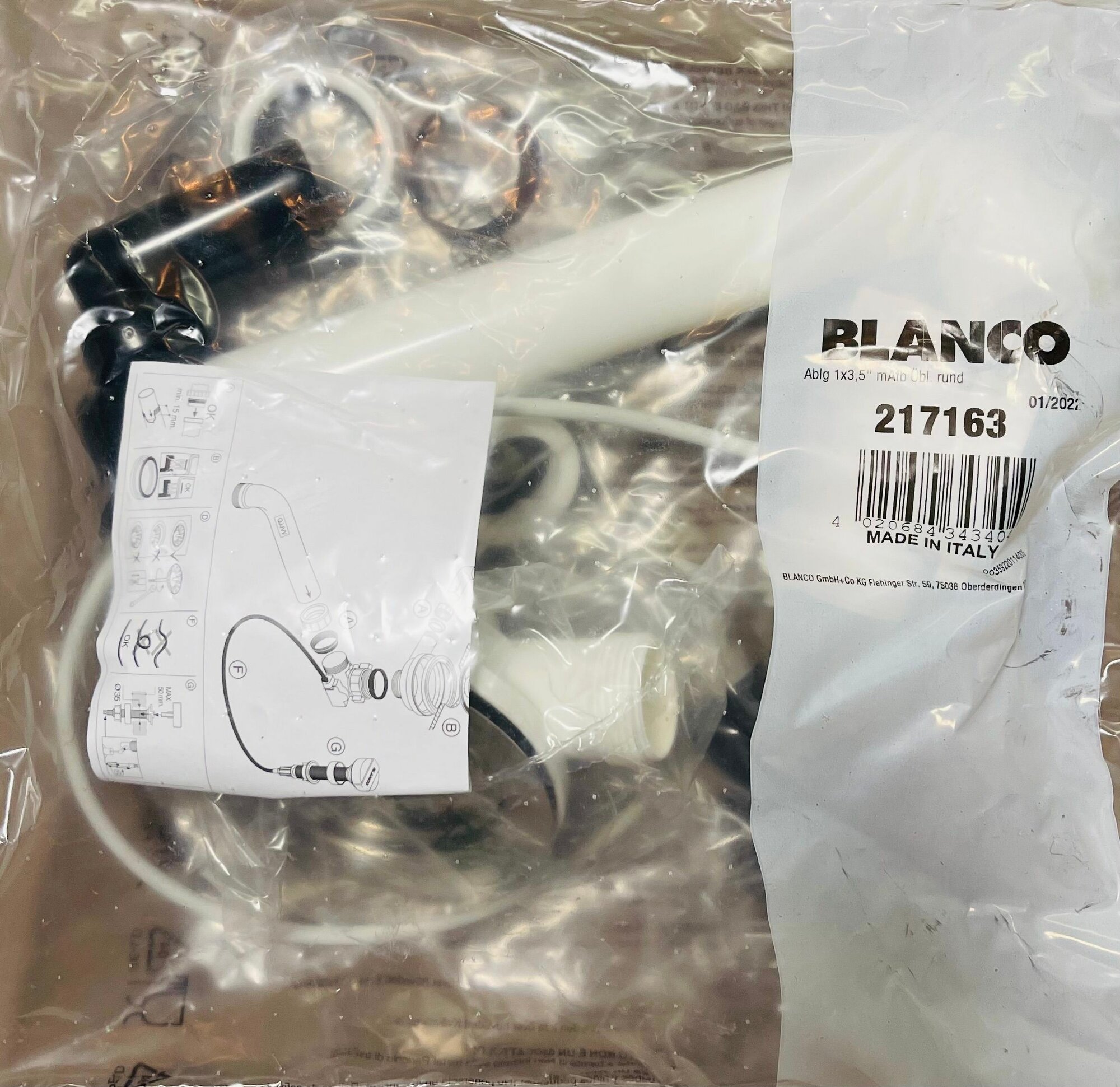 Отводная арматура Blanco 217163 с клапаном-автоматом