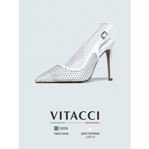 фото Туфли vitacci, размер 38, белый,