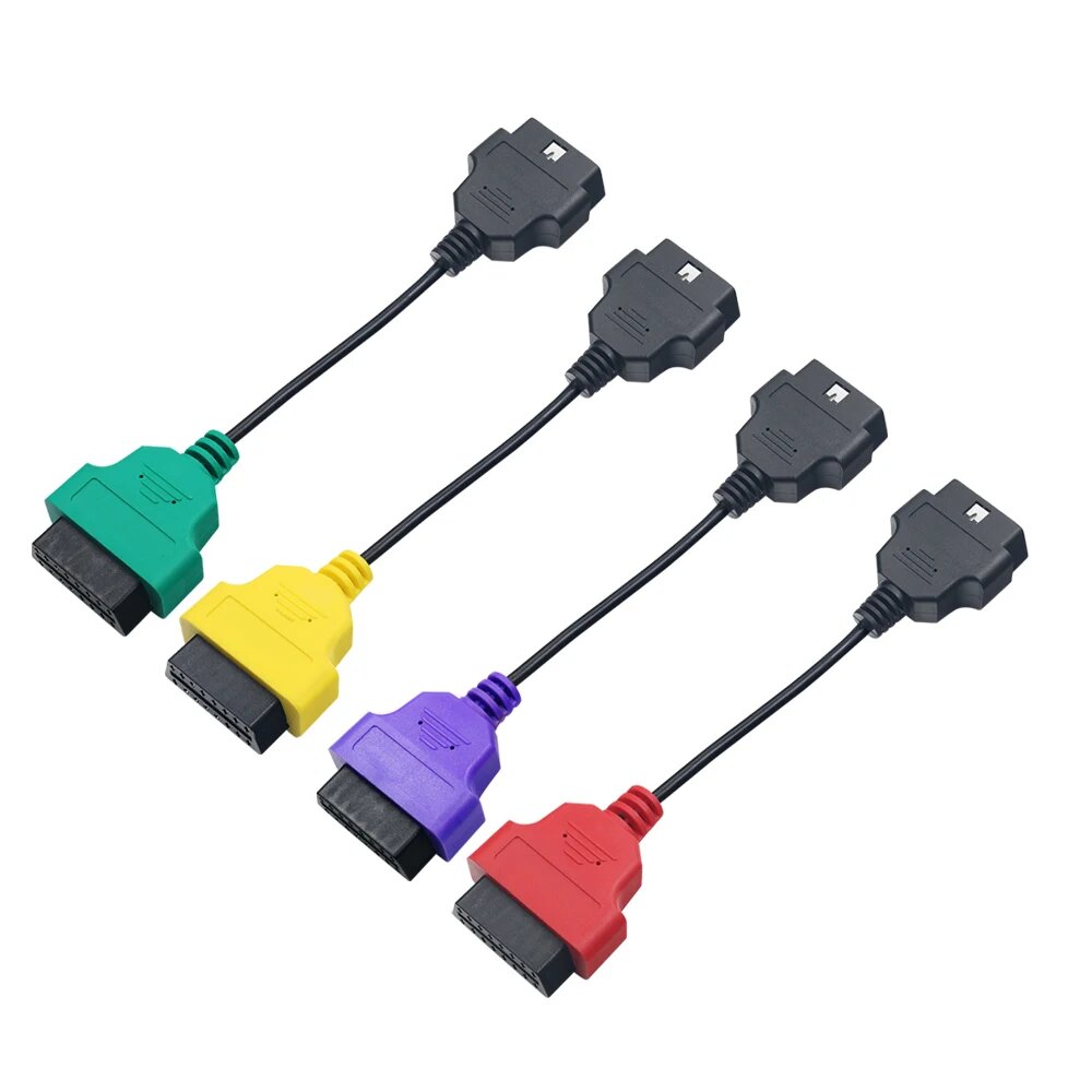 Лучший V5.0 OBD2 ECU Scan для Fiat Multiecuscan адаптер для Alfa Romeo & Lancia OBDII 4PCS Cable