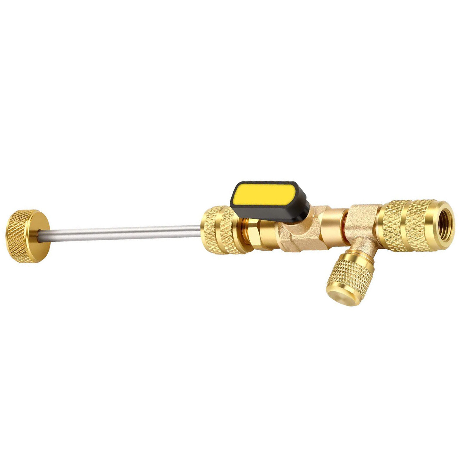 Инструмент для снятия клапанов Auto Valves Spool Remover, двойной размер 1/4 и 5/16 дюйма, для систем охлаждения R22 R410A
