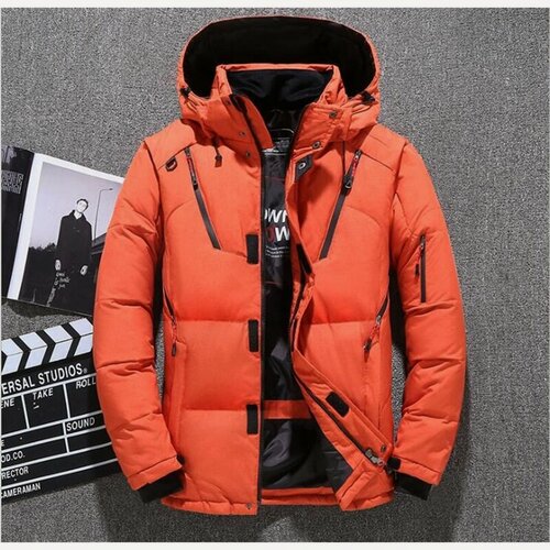 Изображение товара Мужская зимняя утепленная короткая куртка большого размера для активного отдыха