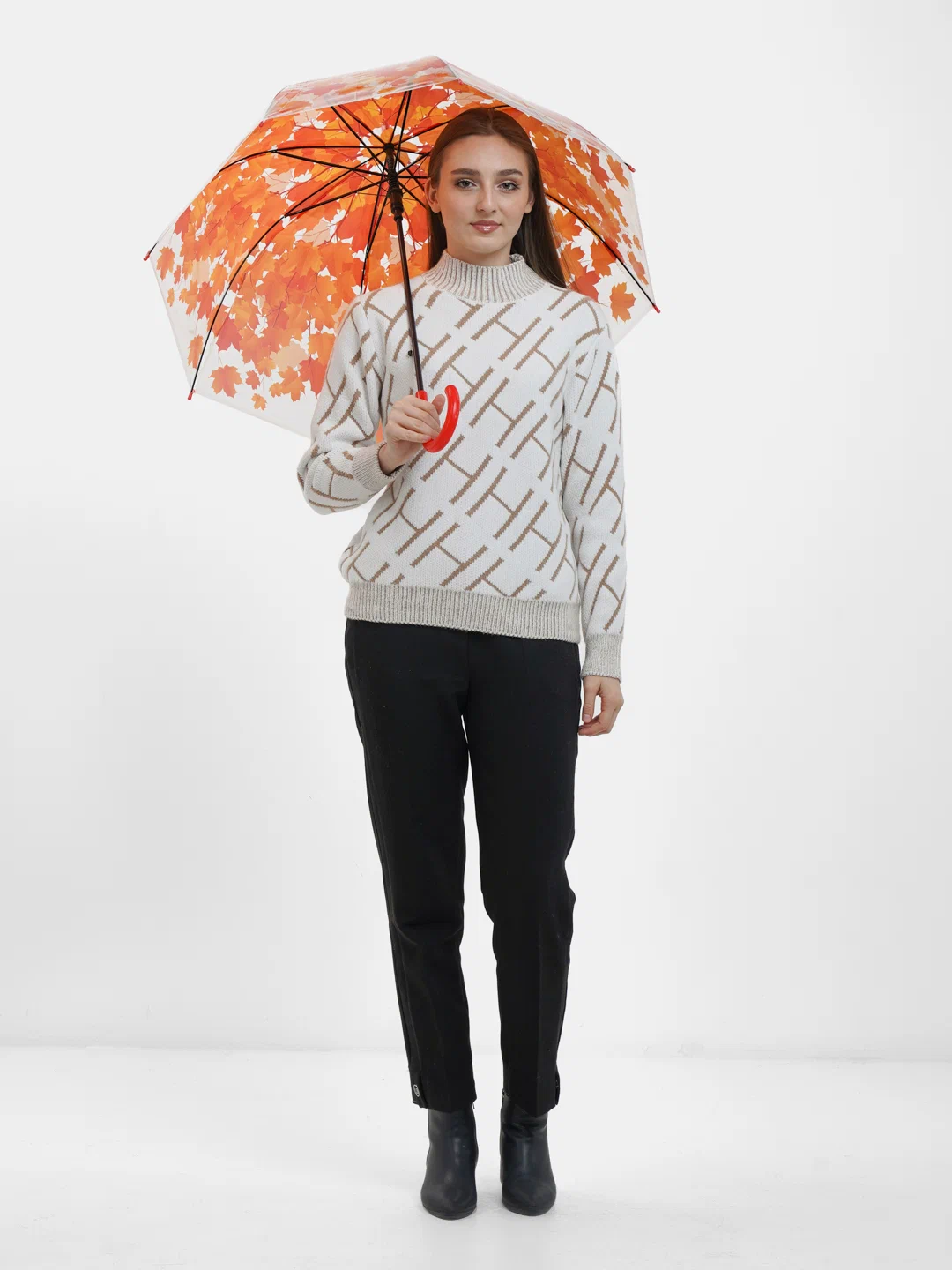 Зонт-трость , желтый — фото 1