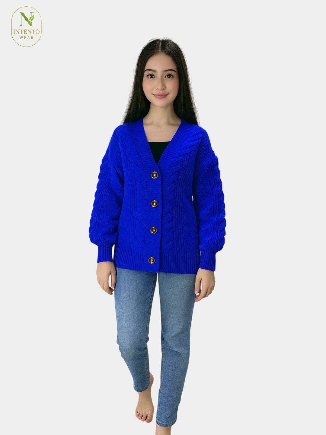 Кардиган ROYAL, размер 48-54, синий — фото 1