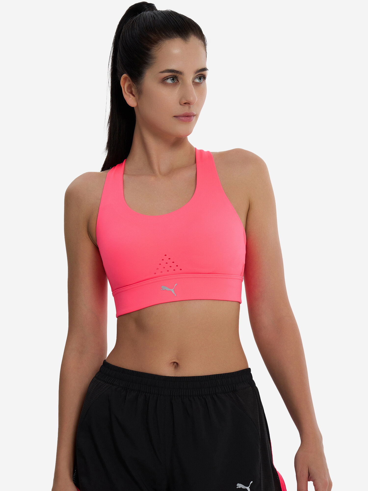 Топ спортивный PUMA, размер S, розовый — фото 1