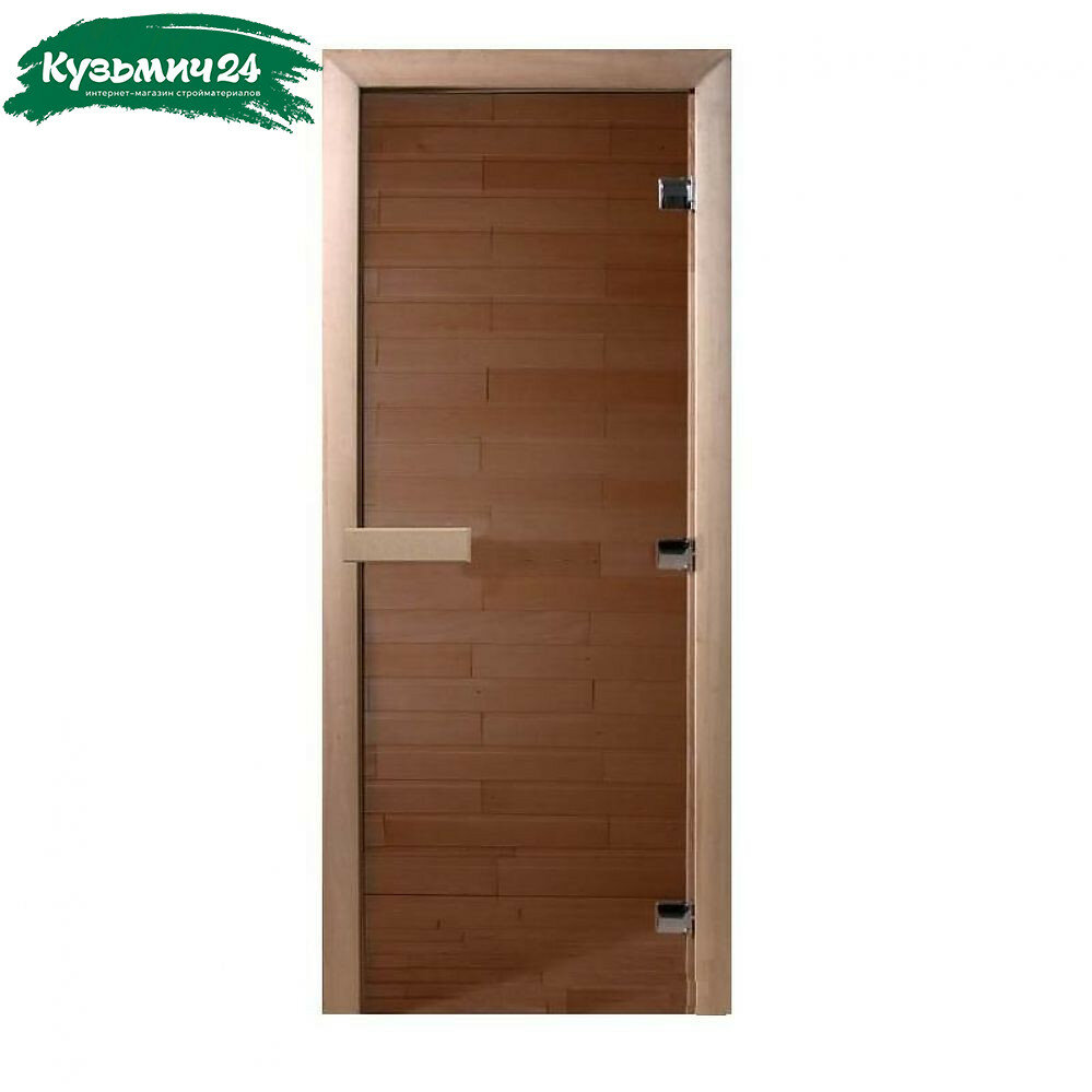 Дверь Doorwood Бронза 19х07 стекло 6 мм 2 петли хвоя