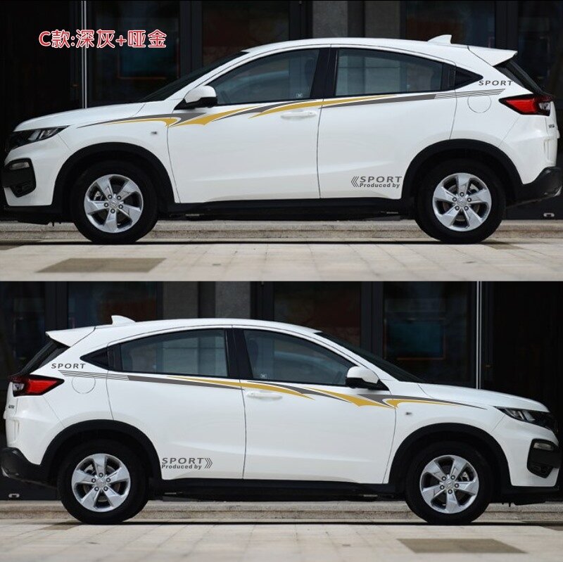 Стандартная автомобильная наклейка Honda Vezel: Общее совпадение для облицовки автомобиля с информацией о модели