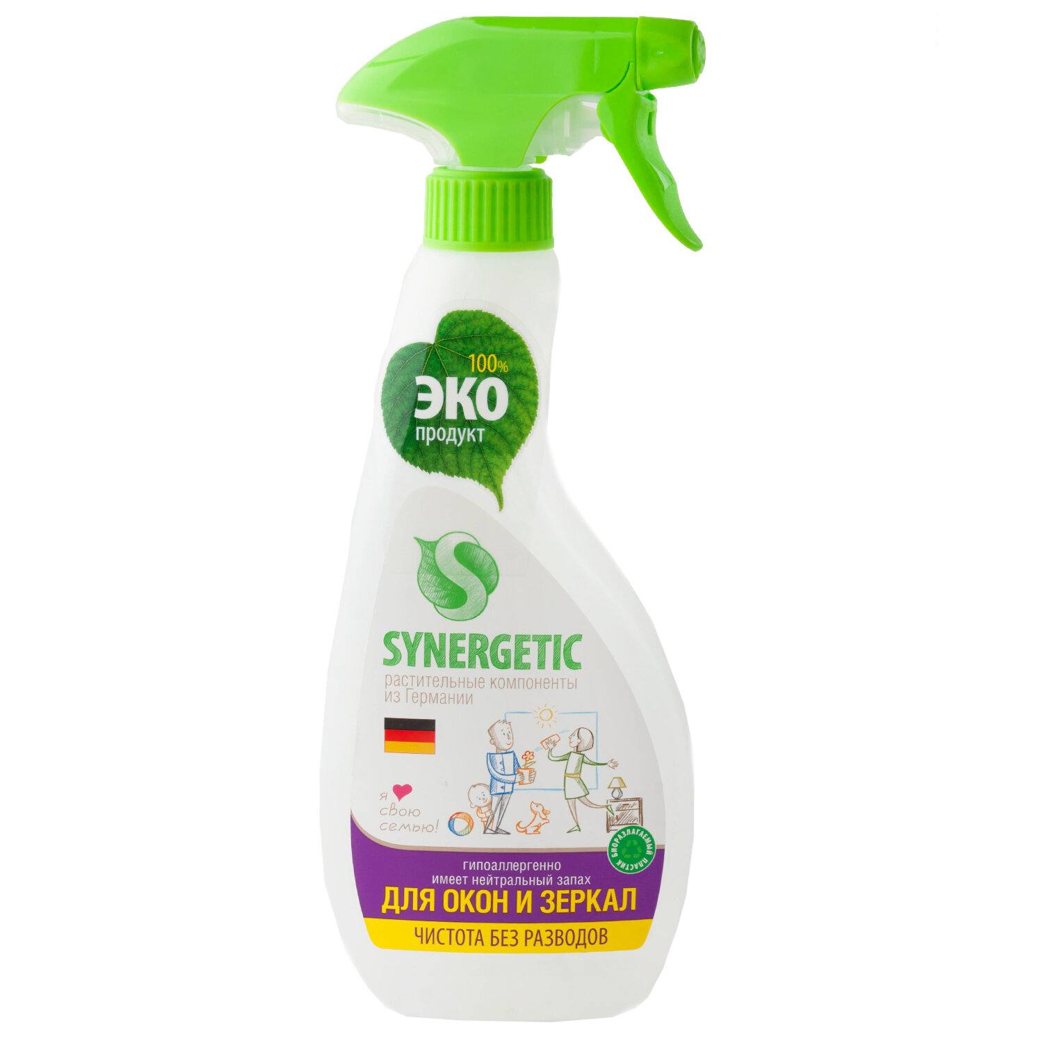 Спрей Synergetic для мытья стёкол 500 мл - фотография № 17